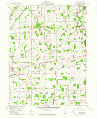 Moulton Ohio Historical topographic map, 1:24000 scale, 7.5 X 7.5 Minute, Year 1960
