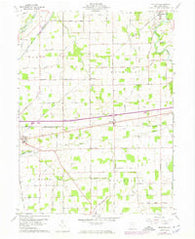 Moulton Ohio Historical topographic map, 1:24000 scale, 7.5 X 7.5 Minute, Year 1960