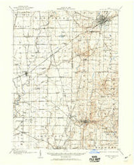 Mount Gilead Ohio Historical topographic map, 1:62500 scale, 15 X 15 Minute, Year 1913