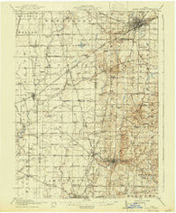 Mount Gilead Ohio Historical topographic map, 1:62500 scale, 15 X 15 Minute, Year 1916