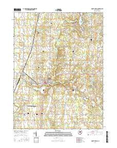 Mount Gilead Ohio Current topographic map, 1:24000 scale, 7.5 X 7.5 Minute, Year 2016