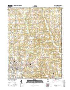Mount Vernon Ohio Current topographic map, 1:24000 scale, 7.5 X 7.5 Minute, Year 2016