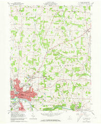 Mt Vernon Ohio Historical topographic map, 1:24000 scale, 7.5 X 7.5 Minute, Year 1961