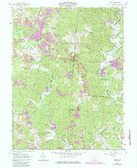 Mulga Ohio Historical topographic map, 1:24000 scale, 7.5 X 7.5 Minute, Year 1961