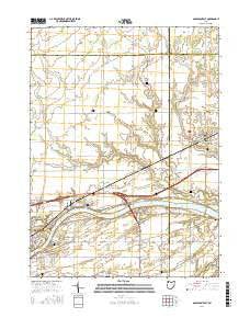 Napoleon East Ohio Current topographic map, 1:24000 scale, 7.5 X 7.5 Minute, Year 2016