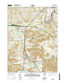 Navarre Ohio Current topographic map, 1:24000 scale, 7.5 X 7.5 Minute, Year 2016