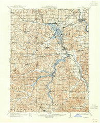 Navarre Ohio Historical topographic map, 1:62500 scale, 15 X 15 Minute, Year 1914