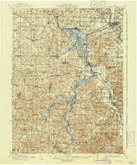Navarre Ohio Historical topographic map, 1:62500 scale, 15 X 15 Minute, Year 1914