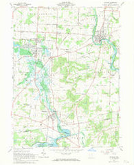 Navarre Ohio Historical topographic map, 1:24000 scale, 7.5 X 7.5 Minute, Year 1961