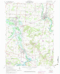 Navarre Ohio Historical topographic map, 1:24000 scale, 7.5 X 7.5 Minute, Year 1961