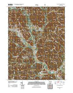 Nelsonville Ohio Historical topographic map, 1:24000 scale, 7.5 X 7.5 Minute, Year 2011