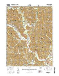 Nelsonville Ohio Current topographic map, 1:24000 scale, 7.5 X 7.5 Minute, Year 2016