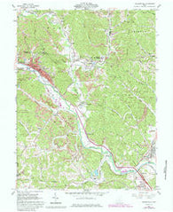 Nelsonville Ohio Historical topographic map, 1:24000 scale, 7.5 X 7.5 Minute, Year 1961