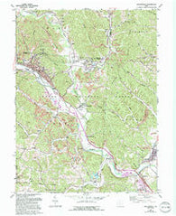 Nelsonville Ohio Historical topographic map, 1:24000 scale, 7.5 X 7.5 Minute, Year 1961