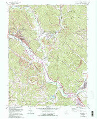 Nelsonville Ohio Historical topographic map, 1:24000 scale, 7.5 X 7.5 Minute, Year 1961