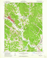 Nelsonville Ohio Historical topographic map, 1:24000 scale, 7.5 X 7.5 Minute, Year 1961