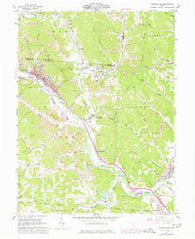 Nelsonville Ohio Historical topographic map, 1:24000 scale, 7.5 X 7.5 Minute, Year 1961