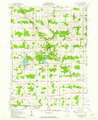 Nettle Lake Ohio Historical topographic map, 1:24000 scale, 7.5 X 7.5 Minute, Year 1961