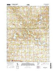 Nettle Lake Ohio Current topographic map, 1:24000 scale, 7.5 X 7.5 Minute, Year 2016