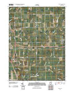 Nevada Ohio Historical topographic map, 1:24000 scale, 7.5 X 7.5 Minute, Year 2010