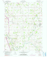 Nevada Ohio Historical topographic map, 1:24000 scale, 7.5 X 7.5 Minute, Year 1960