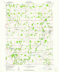 Nevada Ohio Historical topographic map, 1:24000 scale, 7.5 X 7.5 Minute, Year 1960