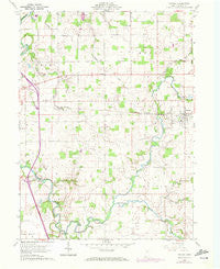 Nevada Ohio Historical topographic map, 1:24000 scale, 7.5 X 7.5 Minute, Year 1960