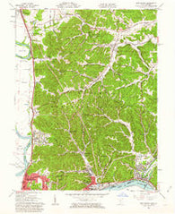 New Boston Ohio Historical topographic map, 1:24000 scale, 7.5 X 7.5 Minute, Year 1961