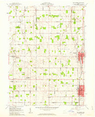 New Bremen Ohio Historical topographic map, 1:24000 scale, 7.5 X 7.5 Minute, Year 1961