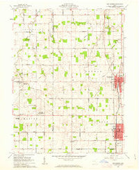 New Bremen Ohio Historical topographic map, 1:24000 scale, 7.5 X 7.5 Minute, Year 1961
