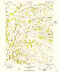 New Burlington Ohio Historical topographic map, 1:24000 scale, 7.5 X 7.5 Minute, Year 1955