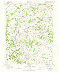 New Burlington Ohio Historical topographic map, 1:24000 scale, 7.5 X 7.5 Minute, Year 1955