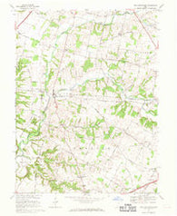 New Burlington Ohio Historical topographic map, 1:24000 scale, 7.5 X 7.5 Minute, Year 1968