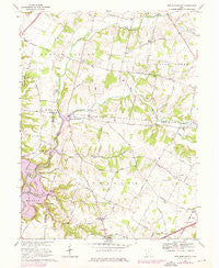 New Burlington Ohio Historical topographic map, 1:24000 scale, 7.5 X 7.5 Minute, Year 1968