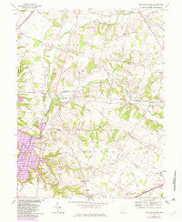 New Burlington Ohio Historical topographic map, 1:24000 scale, 7.5 X 7.5 Minute, Year 1968