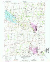 New Carlisle Ohio Historical topographic map, 1:24000 scale, 7.5 X 7.5 Minute, Year 1955