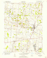 New Carlisle Ohio Historical topographic map, 1:24000 scale, 7.5 X 7.5 Minute, Year 1955