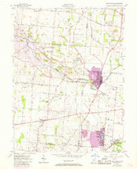 New Carlisle Ohio Historical topographic map, 1:24000 scale, 7.5 X 7.5 Minute, Year 1955