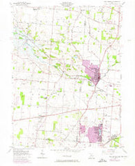 New Carlisle Ohio Historical topographic map, 1:24000 scale, 7.5 X 7.5 Minute, Year 1955