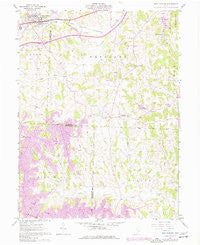 New Concord Ohio Historical topographic map, 1:24000 scale, 7.5 X 7.5 Minute, Year 1961