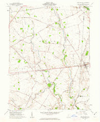 New Holland Ohio Historical topographic map, 1:24000 scale, 7.5 X 7.5 Minute, Year 1961