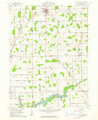 New Knoxville Ohio Historical topographic map, 1:24000 scale, 7.5 X 7.5 Minute, Year 1961
