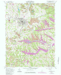 New Lexington Ohio Historical topographic map, 1:24000 scale, 7.5 X 7.5 Minute, Year 1961