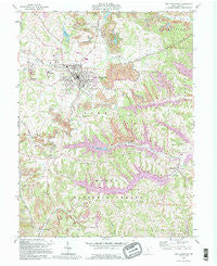 New Lexington Ohio Historical topographic map, 1:24000 scale, 7.5 X 7.5 Minute, Year 1992