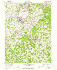 New Lexington Ohio Historical topographic map, 1:24000 scale, 7.5 X 7.5 Minute, Year 1961