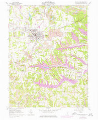 New Lexington Ohio Historical topographic map, 1:24000 scale, 7.5 X 7.5 Minute, Year 1961