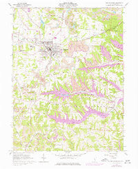 New Lexington Ohio Historical topographic map, 1:24000 scale, 7.5 X 7.5 Minute, Year 1961