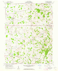 New Market Ohio Historical topographic map, 1:24000 scale, 7.5 X 7.5 Minute, Year 1960
