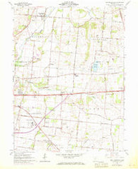 New Moorefield Ohio Historical topographic map, 1:24000 scale, 7.5 X 7.5 Minute, Year 1961