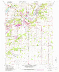 New Paris Ohio Historical topographic map, 1:24000 scale, 7.5 X 7.5 Minute, Year 1960
